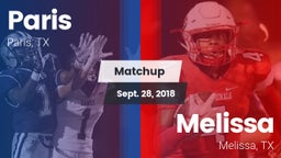 Matchup: Paris  vs. Melissa  2018