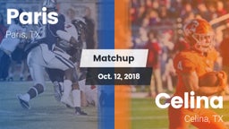 Matchup: Paris  vs. Celina  2018