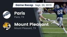 Recap: Paris  vs. Mount Pleasant  2019