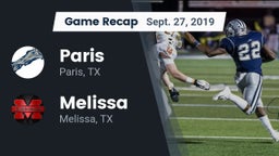 Recap: Paris  vs. Melissa  2019