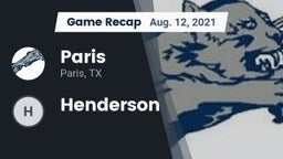 Recap: Paris  vs. Henderson  2021