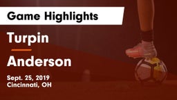 Turpin  vs Anderson  Game Highlights - Sept. 25, 2019