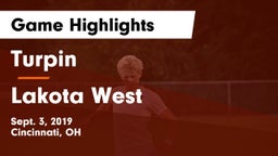 Turpin  vs Lakota West  Game Highlights - Sept. 3, 2019