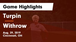 Turpin  vs Withrow  Game Highlights - Aug. 29, 2019