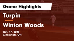 Turpin  vs Winton Woods  Game Highlights - Oct. 17, 2023