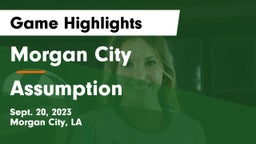 Morgan City  vs Assumption  Game Highlights - Sept. 20, 2023