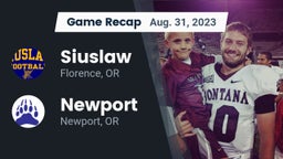 Recap: Siuslaw  vs. Newport  2023