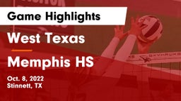 West Texas  vs Memphis HS Game Highlights - Oct. 8, 2022