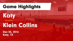 Katy  vs Klein Collins  Game Highlights - Dec 03, 2016