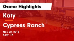 Katy  vs Cypress Ranch  Game Highlights - Nov 22, 2016