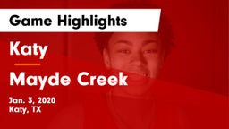 Katy  vs Mayde Creek  Game Highlights - Jan. 3, 2020