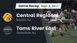 Recap: Central Regional  vs. Toms River East  2017