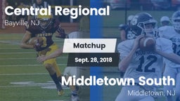 Matchup: Central Regional vs. Middletown South  2018