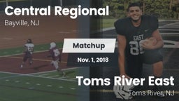 Matchup: Central Regional vs. Toms River East  2018