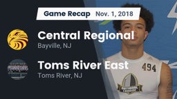 Recap: Central Regional  vs. Toms River East  2018