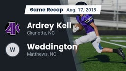 Recap: Ardrey Kell  vs. Weddington  2018