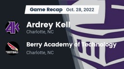 Recap: Ardrey Kell  vs. Berry Academy of Technology  2022