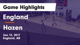 England  vs Hazen Game Highlights - Jan 13, 2017