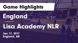 England  vs Lisa Academy NLR Game Highlights - Jan 17, 2017