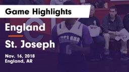 England  vs St. Joseph Game Highlights - Nov. 16, 2018