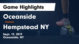 Oceanside  vs Hempstead  NY Game Highlights - Sept. 19, 2019