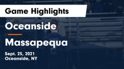 Oceanside  vs Massapequa  Game Highlights - Sept. 25, 2021