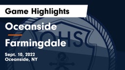 Oceanside  vs Farmingdale  Game Highlights - Sept. 10, 2022