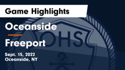 Oceanside  vs Freeport  Game Highlights - Sept. 15, 2022
