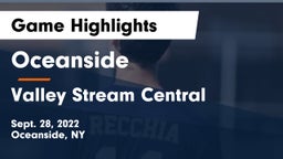 Oceanside  vs Valley Stream Central  Game Highlights - Sept. 28, 2022