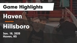 Haven  vs Hillsboro  Game Highlights - Jan. 18, 2020