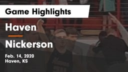 Haven  vs Nickerson  Game Highlights - Feb. 14, 2020