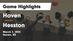 Haven  vs Hesston  Game Highlights - March 2, 2023