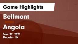 Bellmont  vs Angola  Game Highlights - Jan. 27, 2021