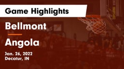 Bellmont  vs Angola  Game Highlights - Jan. 26, 2022