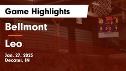 Bellmont  vs Leo  Game Highlights - Jan. 27, 2023