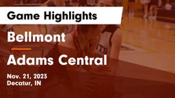 Bellmont  vs Adams Central  Game Highlights - Nov. 21, 2023