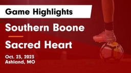 Southern Boone  vs Sacred Heart  Game Highlights - Oct. 23, 2023