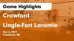 Crawford  vs Lingle-Fort Laramie  Game Highlights - Jan 6, 2017