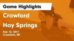 Crawford  vs Hay Springs Game Highlights - Feb 15, 2017