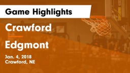 Crawford  vs Edgmont Game Highlights - Jan. 4, 2018