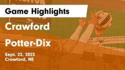 Crawford  vs Potter-Dix  Game Highlights - Sept. 23, 2023