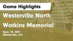 Westerville North  vs Watkins Memorial  Game Highlights - Sept. 25, 2021
