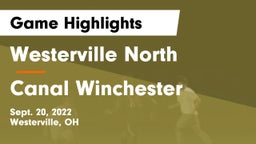 Westerville North  vs Canal Winchester Game Highlights - Sept. 20, 2022