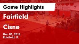 Fairfield  vs Cisne Game Highlights - Dec 03, 2016