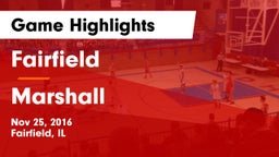Fairfield  vs Marshall  Game Highlights - Nov 25, 2016