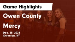 Owen County  vs Mercy  Game Highlights - Dec. 29, 2021