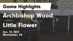 Archbishop Wood  vs Little Flower Game Highlights - Jan. 18, 2022