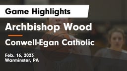 Archbishop Wood  vs Conwell-Egan Catholic  Game Highlights - Feb. 16, 2023