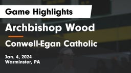 Archbishop Wood  vs Conwell-Egan Catholic  Game Highlights - Jan. 4, 2024