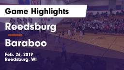 Reedsburg vs Baraboo  Game Highlights - Feb. 26, 2019